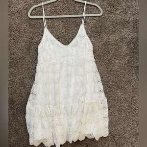 Pink lily white lace dress size small never worn